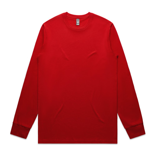 staple-l/s-tee-red