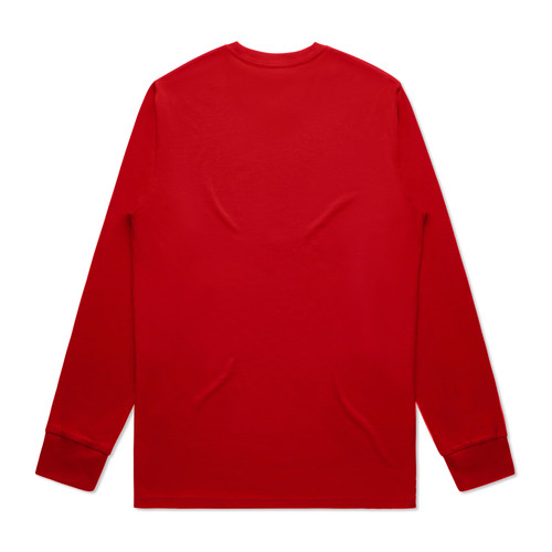 staple-l/s-tee-red-back